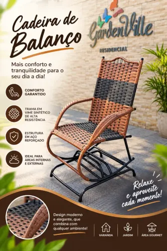 cadeira de balanço 4 molas em promoção!!!