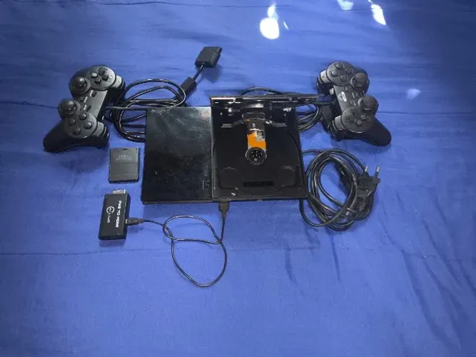 PLAY 2 , Com 9 Jogos, Adaptador HDMI+Cabo, memory Card 128mb