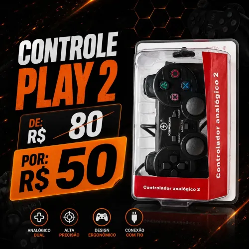 Controle play 2 Entregamos