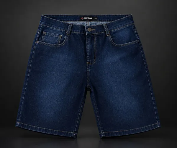 Bermuda jeans masculino macine streetwear