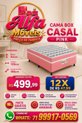 Cama box casal imperdível!