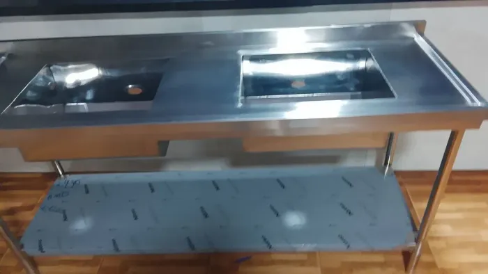 Pia inox e mesa inox