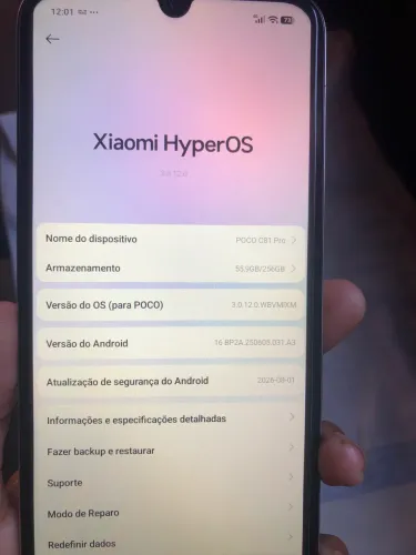 Vende-se POCO C85 PRO 256 GB