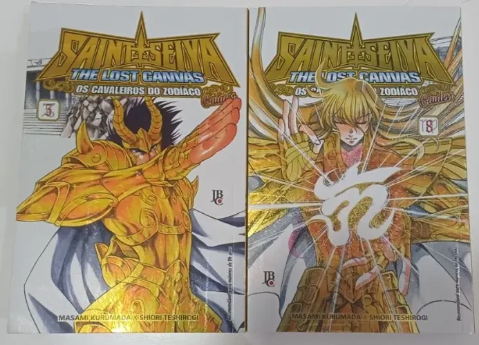 Mangá Saint Seiya The Lost Canvas volumes 5 e 8 (SEMINOVOS)
