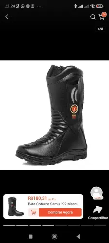 Bota de socorrista da Samu