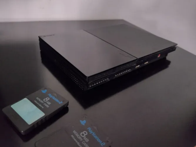 Playstation 2 slim desbloqueado lgu + memory card