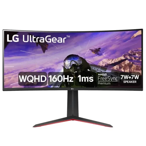 LG UltraGear 34 Curvo 160Hz Ultrawide + Braço Articulado