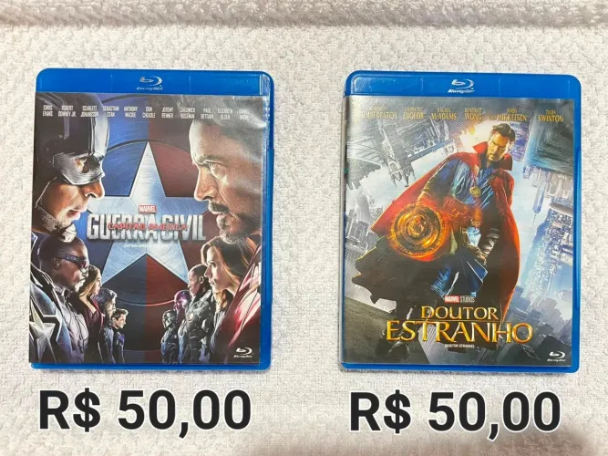 Blu-rays e Steelbooks Marvel