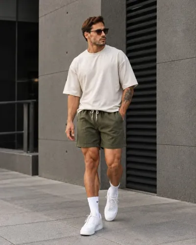 <br>? **KIT CAMISA OVERSIZED + SHORT DE LINHO**