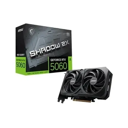 Placa de Vídeo RTX 5060 8G MSI SHADOW 2X OC Geforce NVIDIA, 8GB GDDR7