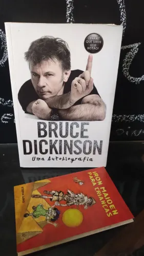 Livro Bruce Dickinson iron maiden 