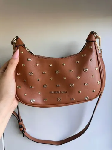 Bolsa Michael Kors Marrom com Corrente Dourada - ORIGINAL