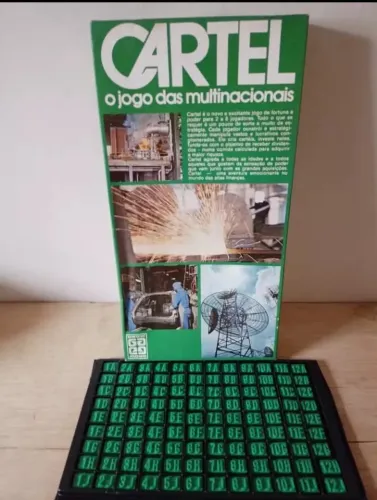 Jogo Tabuleiro Cartel Verde Raro Grow anos 70