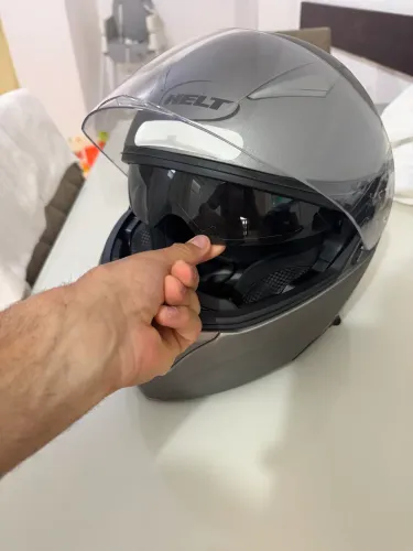 Capacete Helt Polar cinza
