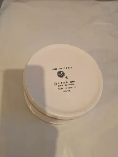 Vaso cerâmica antigo FTDA