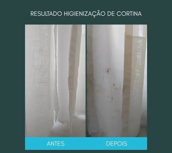 Limpeza e higienização de cortinas e persianas 