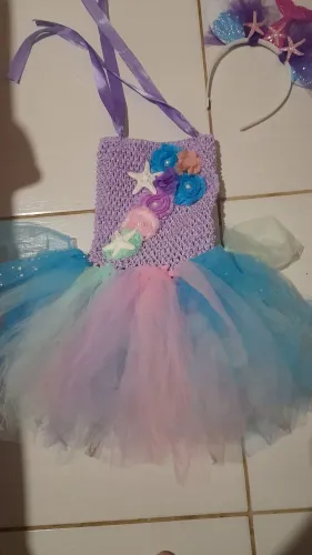 Vestido sereia tamanho 4/5 anos