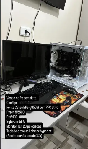 Pc gamer Ryzen 5 5500
