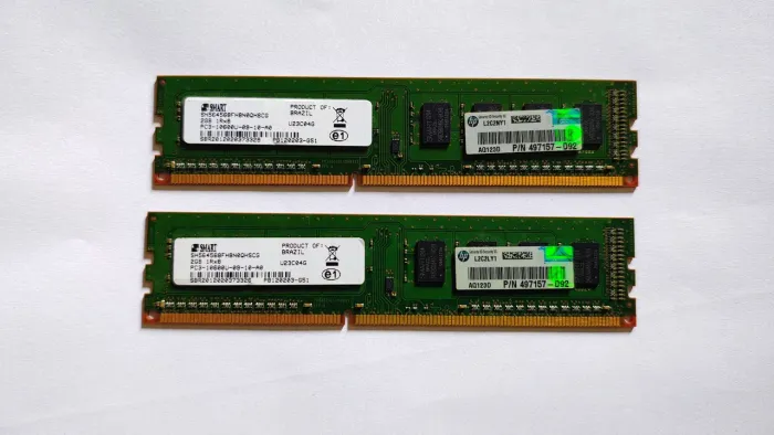 Memória RAM 4GB DDR3 (2 pentes) HP