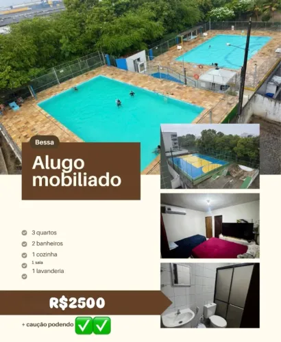 Apartamento mobiliado