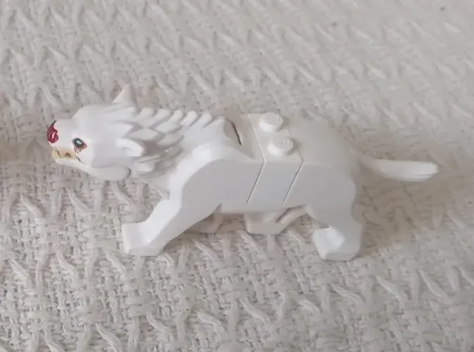 Warg branco Lego Senhor dos Anéis (Set 79002 - Attack of the Wargs)