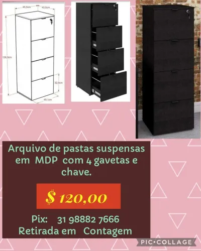 Arquivo p/pasta suspensa em MDP