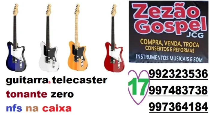 guitarras telecaster tonante zero nfs na caixa 760,rs 12x72,rs lindas aceito trocas