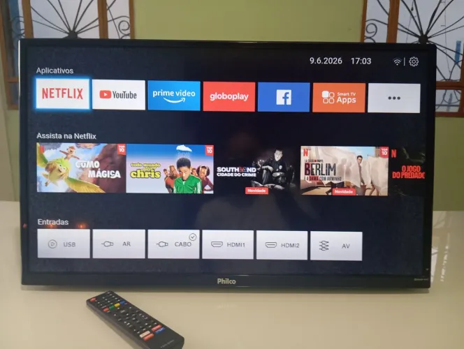 TV PHILCO 32 POLEGADAS SMART WIFI COM HDR 10 ( PROMOÇÃO)