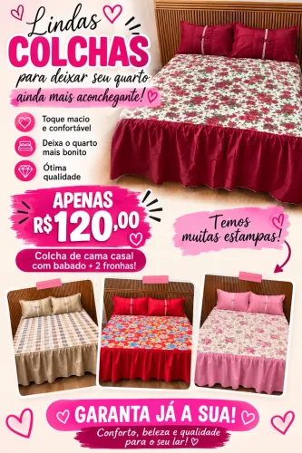 Colchas de cama de casal