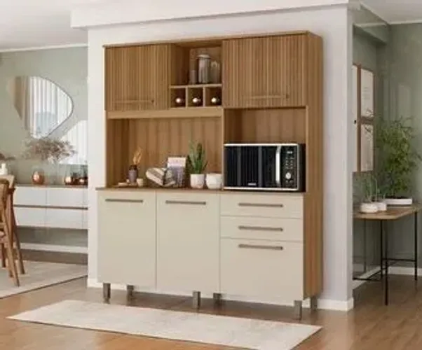 Armário de Cozinha Thalia/Agatha 5 Portas 2 Gavetas - (Fazemos entregas)!!