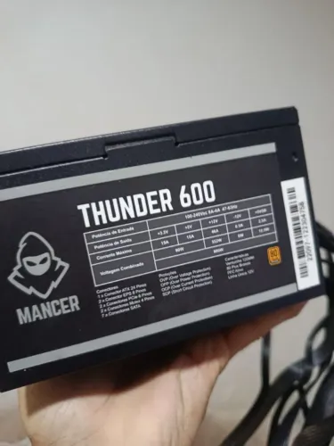 Fonte Thunder 600w 80plus Bronze [ VALOR NEGOCIAVEL]
