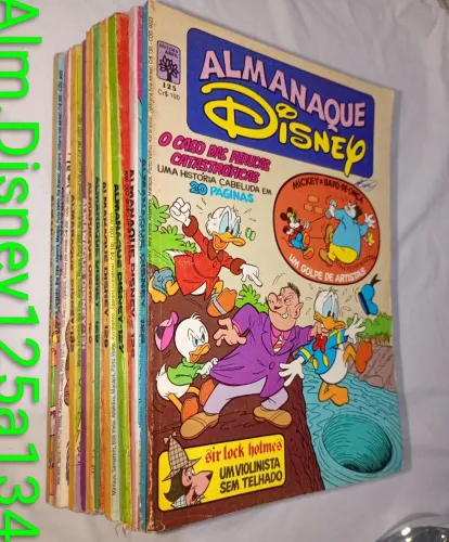 Almanaque Disney lote nº 125 a 134 abril
