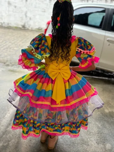 Vestido junino infantil 