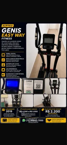 Elíptico/bicicleta da Polishop 