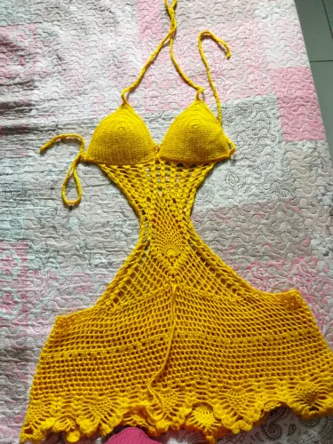 Saída de crochê