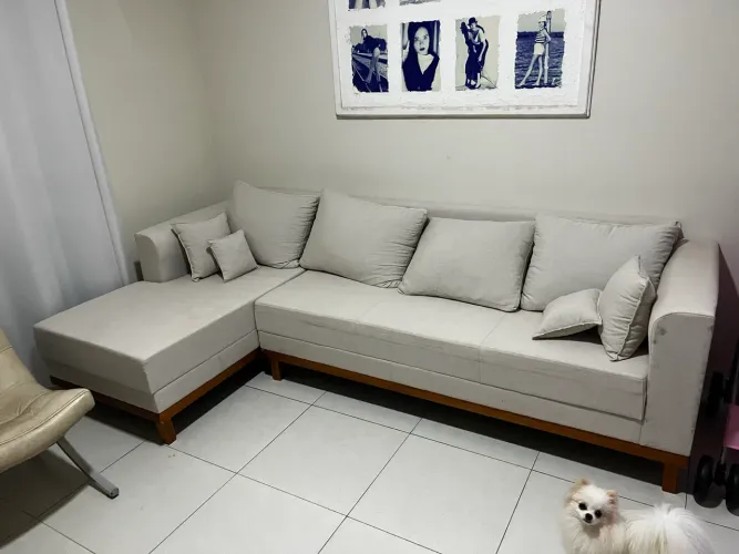 Sofá com Chaise - Excelente Estado!