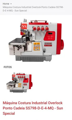 Máquina de costura