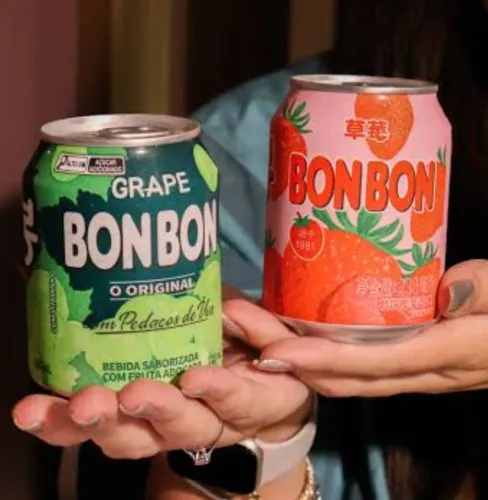 Bebida refrigerante Coreana sabor de fruta