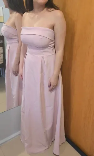 Vestido rosa para madrinhas e formandas
