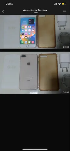 iPhone 8 plus biometria ok wi-fi ok câmeras ok chip ok funcionando tudo perfeitamente
