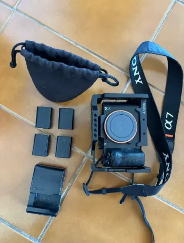 Câmera Sony a7sii + flash e baterias de brinde