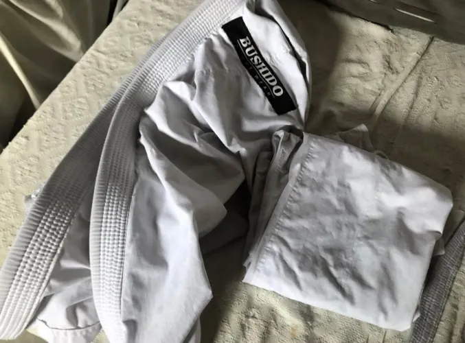 kimono jiu-jitsu A3 bushido + faixa branca A3 bushido