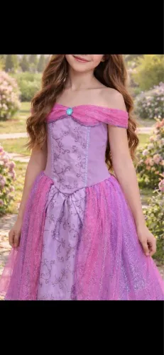 Fantasia de princesa infantil tamanho 12/14