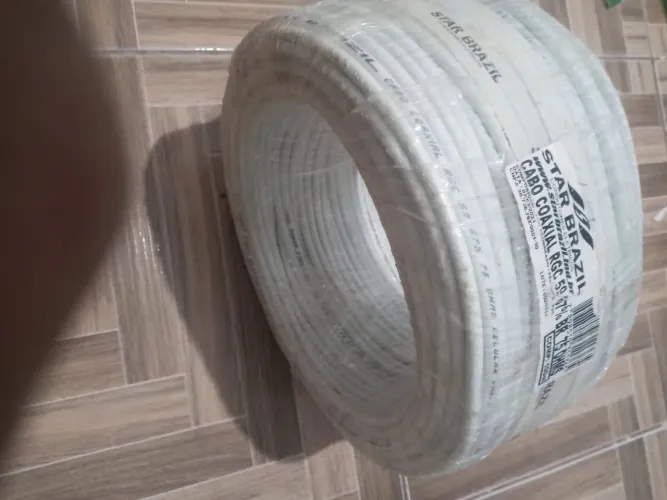 Vendo peça com 100 m de cabo coxial rgc 59,65%
