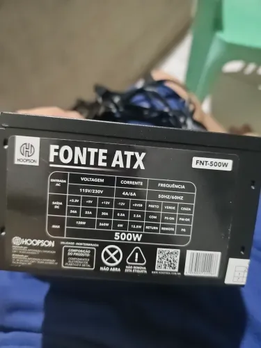 Fonte 500w hoopson