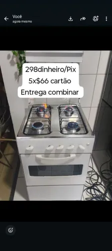 Funcionando e com garantia fogão 4 bocas