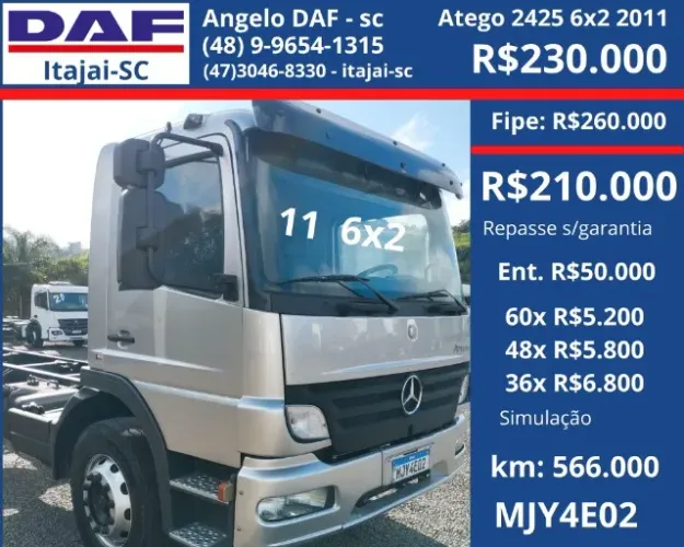 Atego 2425 6x2 2011