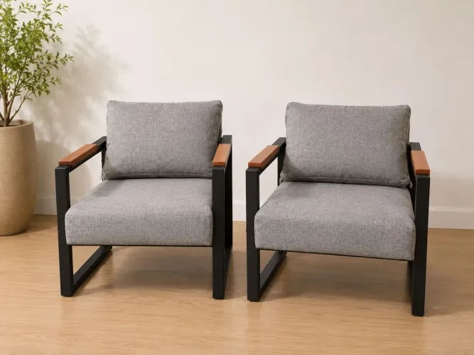 Poltronas estilo indústrial - 2 unidades - Higienizadas faz 1 mês