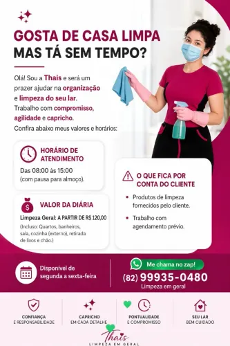 Thais Limpeza em Geral ?