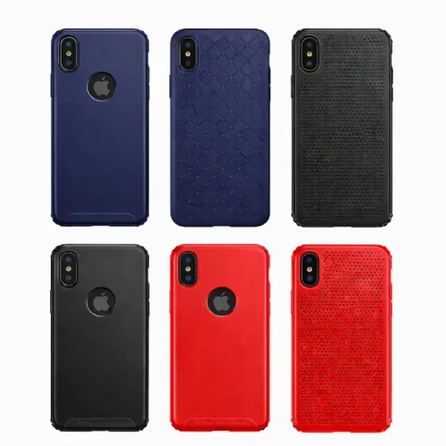 Capa para iPhone X / XS Anti Impacto Baseus - Azul Preta ou Vermelha
